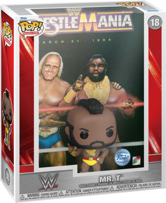 Funko Pop! Magazine Covers - WWE - Mr. T WrestleMania I #18 - Pop Basement