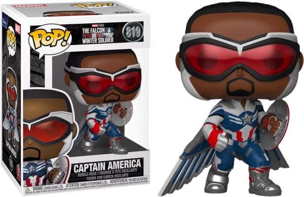 Funko Pop! The Falcon and the Winter Soldier - Captain America with Wings #819 - Pop Basement