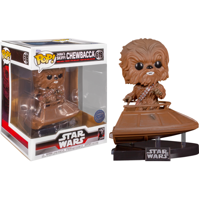 Funko Pop! Deluxe - Star Wars Episode VI: Return of the Jedi - Chewbacca Jabba's Skiff 40th Anniversary #619 - Pop Basement