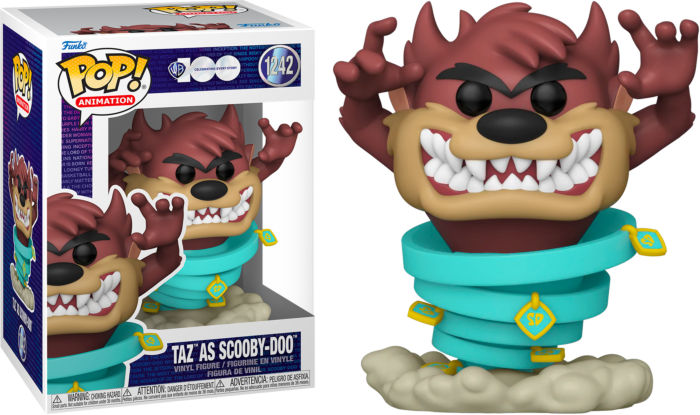 Funko Pop! Looney Tunes x Scooby-Doo - Taz as Scooby-Doo Warner Bros. 100th Anniversary #1242 - Pop Basement