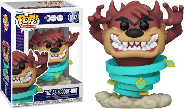 Funko Pop! Looney Tunes x Scooby-Doo - Taz as Scooby-Doo Warner Bros. 100th Anniversary #1242 - Pop Basement