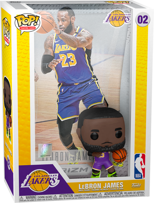 Funko Pop! Trading Cards - NBA Basketball - LeBron James with Protector Case #02 - Pop Basement