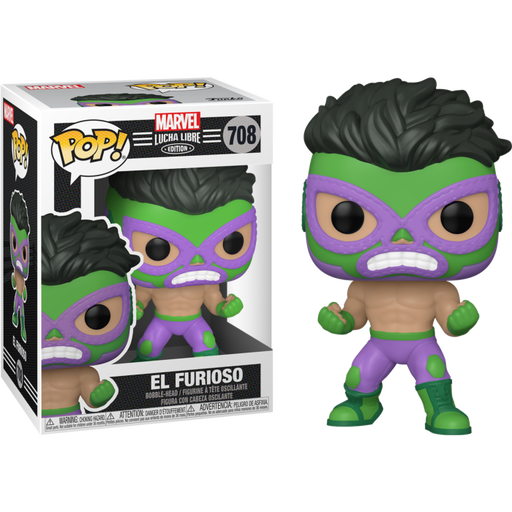 Funko Pop! Marvel: Lucha Libre Edition - El Furioso Hulk #708 - Pop Basement