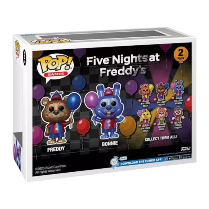 Funko Pop! Five Nights at Freddy's - Balloon Freddy & Balloon Bonnie Metallic - 2-Pack - Pop Basement