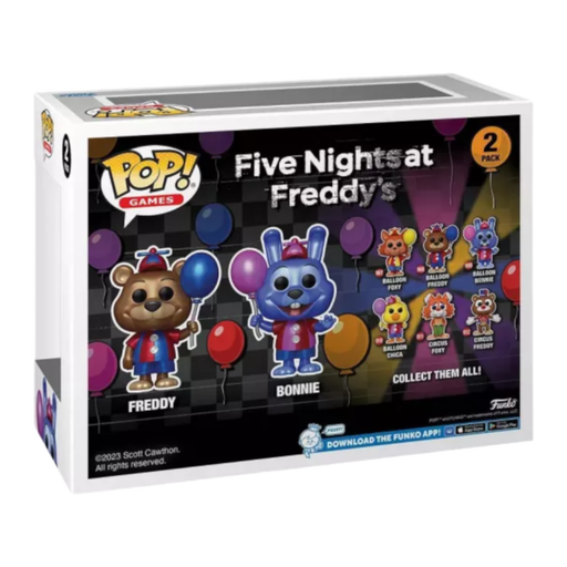 Funko Pop! Five Nights at Freddy's - Balloon Freddy & Balloon Bonnie Metallic - 2-Pack - Pop Basement