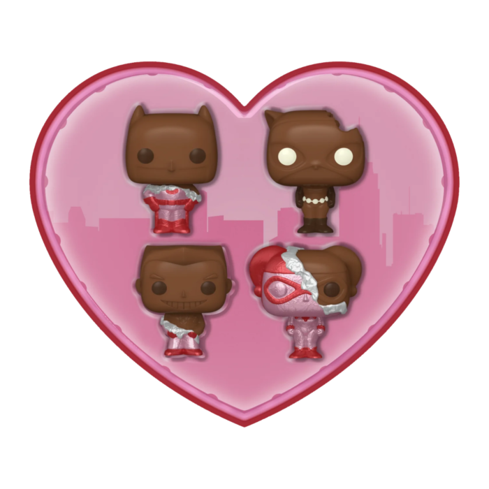 Funko Pop! DC Comics - Valentines 2024 (Chocolate) Pocket Box - 4-Pack - Pop Basement