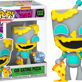 Funko Pop! Invader Zim - GIR Eating Pizza #1332 - Pop Basement