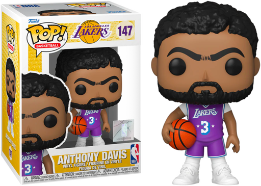 Funko Pop! NBA Basketball - Anthony Davis L.A. Lakers 2021 City Edition Jersey #147 - Pop Basement