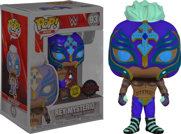 Funko Pop! WWE - Rey Mysterio Glow in the Dark #93 - Pop Basement