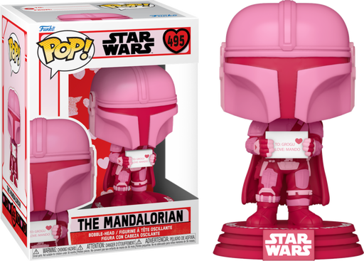 Funko Pop! Star Wars: The Mandalorian - The Mandalorian Valentine's Day #495 - Pop Basement