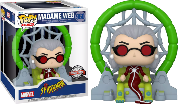 Funko Pop! Spider-Man: The Animated Series - Madame Web Deluxe #960 - Pop Basement