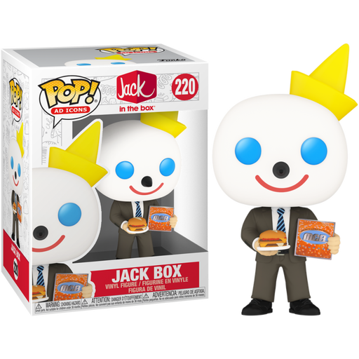 Funko Pop! Ad Icons: Jack in the Box - Jack Box with Burger #220 - Pop Basement