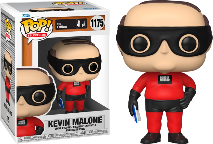 Funko Pop! The Office - Kevin Malone as Dunder Mifflin Superhero #1175 - Pop Basement