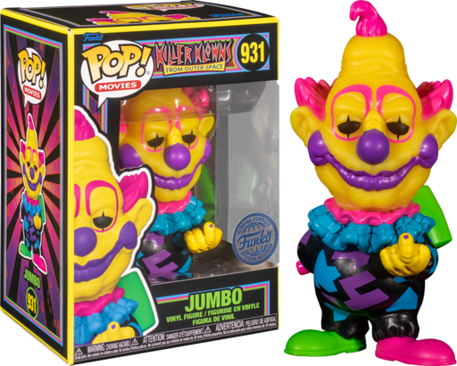 Funko Pop! Killer Klowns from Outer Space - Jumbo Blacklight #931 - Pop Basement