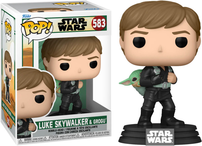 Funko Pop! Star Wars: The Book of Boba Fett - Luke Skywalker & Grogu #583 - Pop Basement