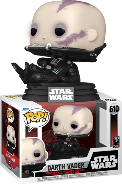 Funko Pop! Star Wars Episode VI: Return of the Jedi - Darth Vader (Unmasked) 40th Anniversary #610 - Pop Basement