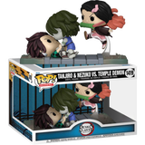 Funko Pop! Moment - Demon Slayer - Tanjiro & Nezuko Vs Temple Demon #1419 - Pop Basement