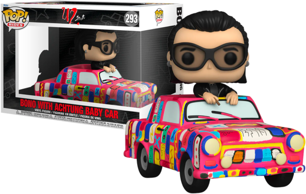 Funko Pop! Rides - U2 - Bono with Achtung Baby Car #293 - Pop Basement
