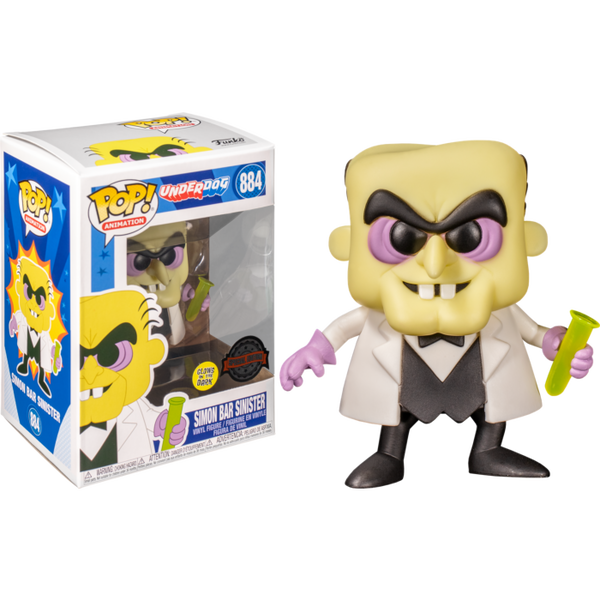 Funko Pop! Underdog - Simon Bar Sinister Glow in the Dark #884 - Pop Basement