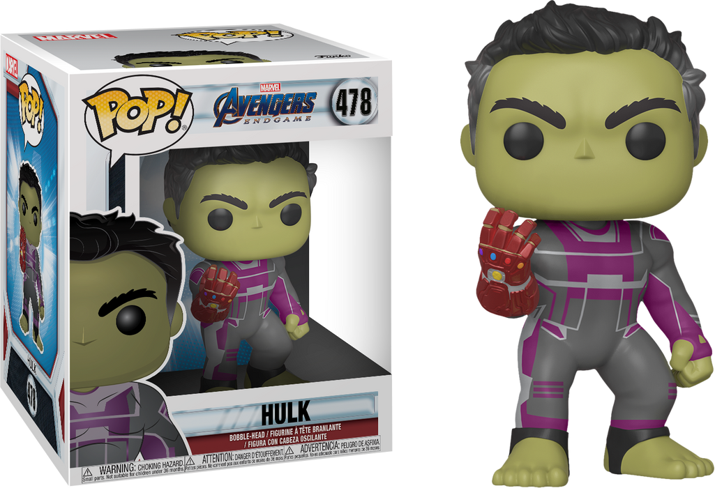 Funko Pop! Avengers 4: Endgame - Hulk with Nano Gauntlet Super Sized 6" #478 - Pop Basement