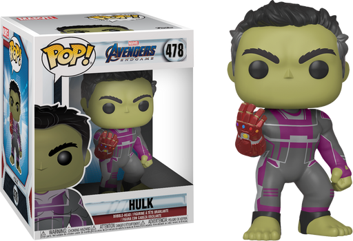 Funko Pop! Avengers 4: Endgame - Hulk with Nano Gauntlet Super Sized 6" #478 - Pop Basement
