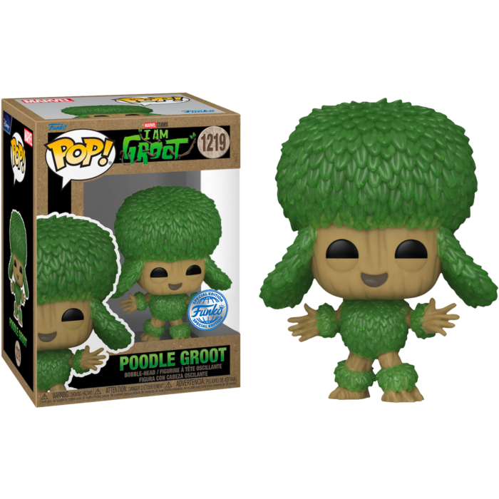 Funko Pop! I Am Groot (2022) - Poodle Groot Earth Day 2023 #1219 - Pop Basement