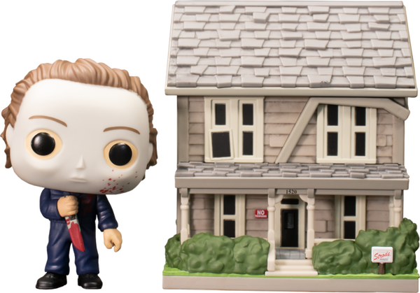 Funko Pop! Town - Halloween - Michael Myers Blood Splattered with Myers House - Pop Basement