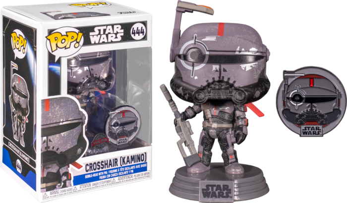 Funko Pop! Star Wars: Across The Galaxy - Crosshair Kamino Bad Batch with Enamel Pin #444 - Pop Basement