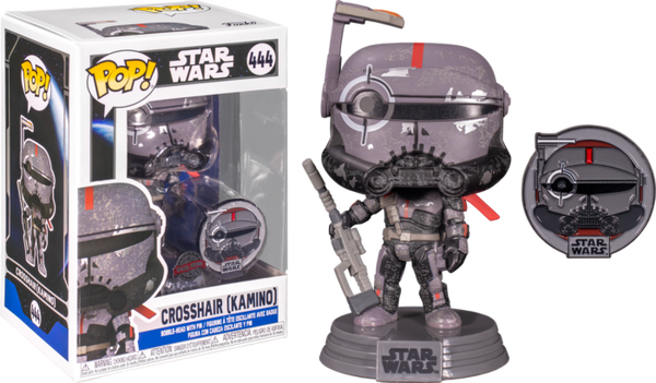 Funko Pop! Star Wars: Across The Galaxy - Crosshair Kamino Bad Batch with Enamel Pin #444 - Pop Basement