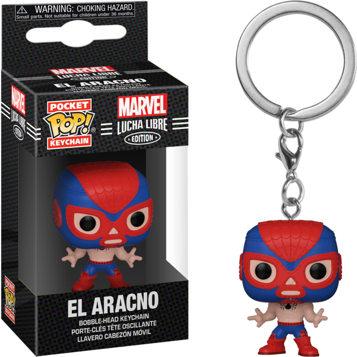 Funko Pocket Pop! Keychain - Marvel: Lucha Libre Edition - El Aracno Spider-Man - Pop Basement