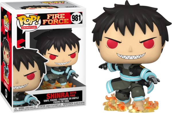 Funko Pop! Fire Force - Shinra with Fire #981 - Pop Basement