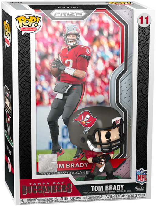 Funko Pop! Trading Cards - NFL Football - Tom Brady Tampa Bay Buccaneers with Protector Case #11 - Pop Basement