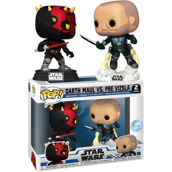 Funko Pop! Star Wars: The Clone Wars - Darth Maul Vs. Pre Vizsla - 2-Pack - Pop Basement