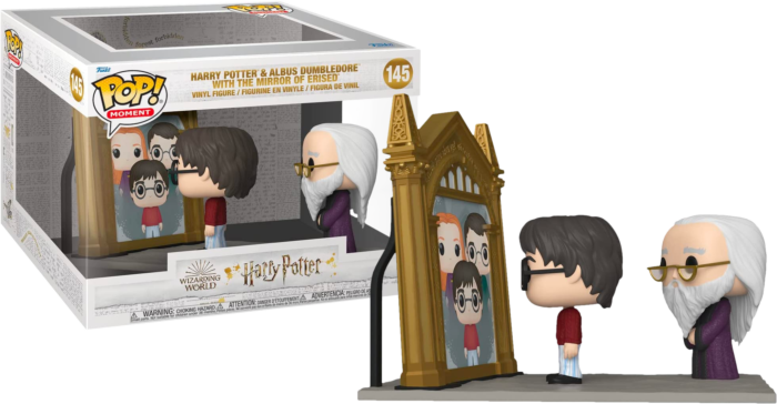 Funko Pop! Harry Potter - Harry & Albus Dumbledore with the Mirror of Erised Movie Moments - 2-Pack #145 - Pop Basement