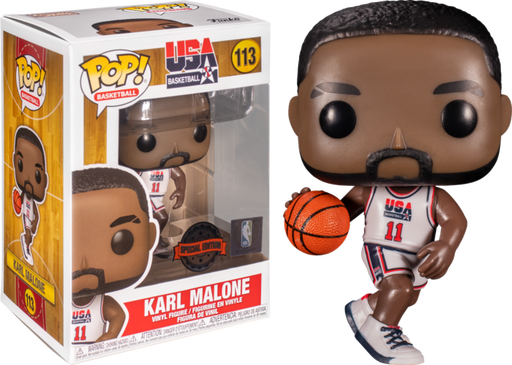 Funko Pop! NBA Basketball - Karl Malone 1992 Team USA Jersey #113 - Pop Basement