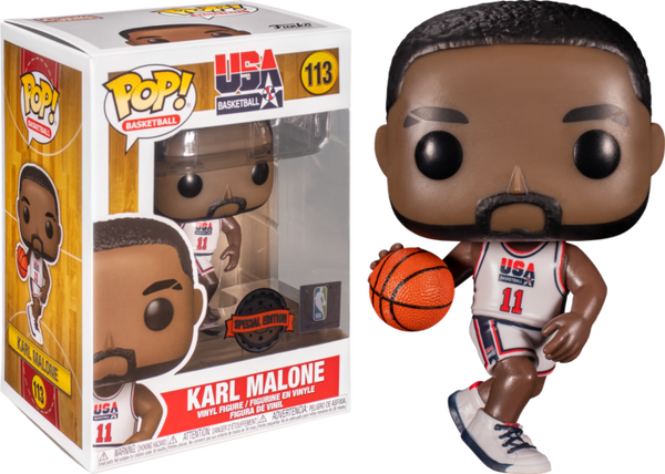 Funko Pop! NBA Basketball - Karl Malone 1992 Team USA Jersey #113 - Pop Basement