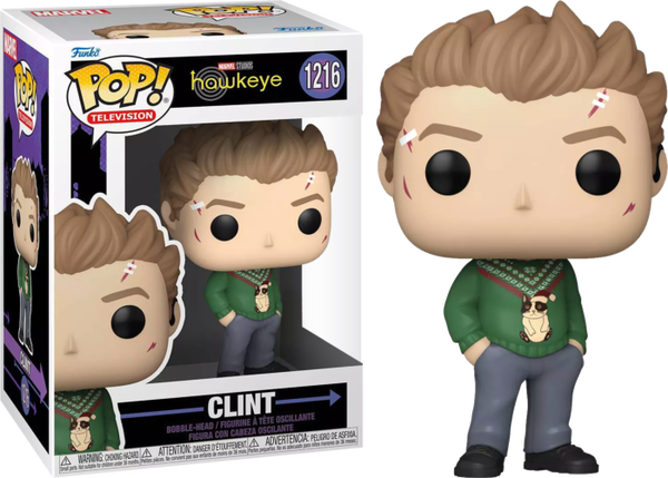 Funko Pop! Hawkeye (2021) - Clint with Christmas Holiday Sweater #1216 - Pop Basement