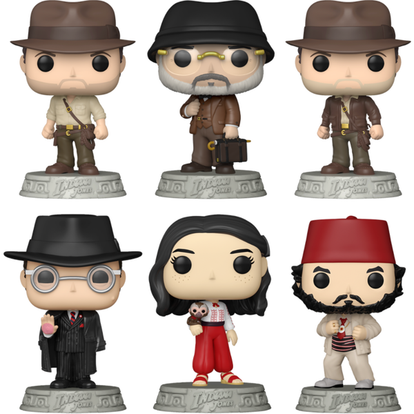 Funko Pop! Indiana Jones - Obtainer of Rare Antiquities - Bundle (Set of 6) - Pop Basement