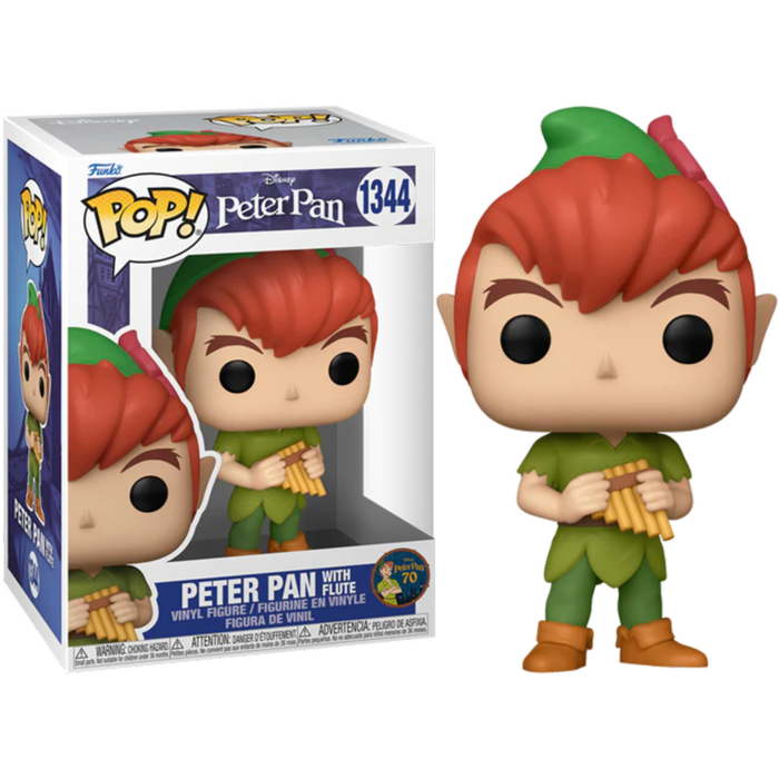 Funko Pop! Peter Pan 70th Anniversary - Peter Pan with Flute #1344 - Pop Basement