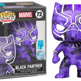 Funko Pop! Black Panther (2018) - Black Panther Artist Series #72 with Pop! Protector by Nikkolas Smith - Pop Basement