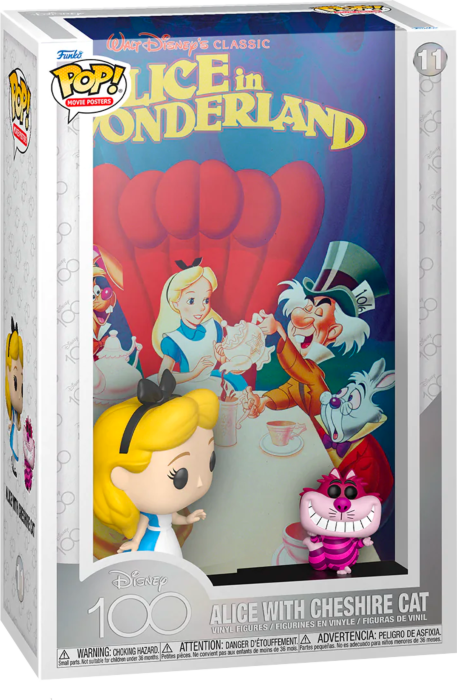 Funko Pop! Movie Posters - Alice in Wonderland (1951) - Alice with Cheshire Cat Disney 100th #11 - Pop Basement