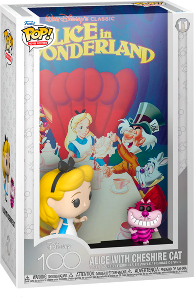 Funko Pop! Movie Posters - Alice in Wonderland (1951) - Alice with Cheshire Cat Disney 100th #11 - Pop Basement