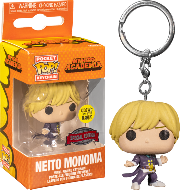 Funko Pocket Pop! Keychain - My Hero Academia - Neito Monoma Glow in the Dark - Pop Basement