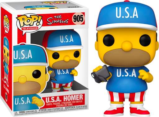 Funko Pop! The Simpsons - Homer USA #905 - Pop Basement