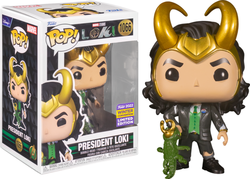 Funko Pop! Loki (2021) - President Loki #1066 (2022 Winter Convention Exclusive) - Pop Basement