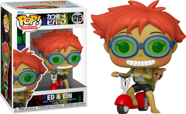 Funko Pop! Cowboy Bebop - Ed & Ein on Scooter #1215 - Pop Basement