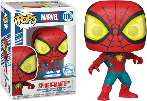 Funko Pop! Spider-Man: Beyond Amazing - Spider-Man in Oscorp Suit #1118 - Pop Basement
