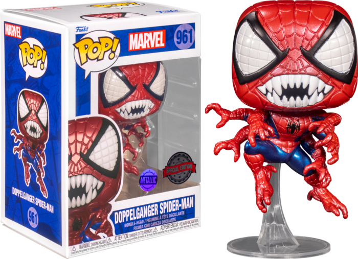 Funko Pop! Spider-Man - Doppelganger Spider-Man Metallic #961 - Pop Basement
