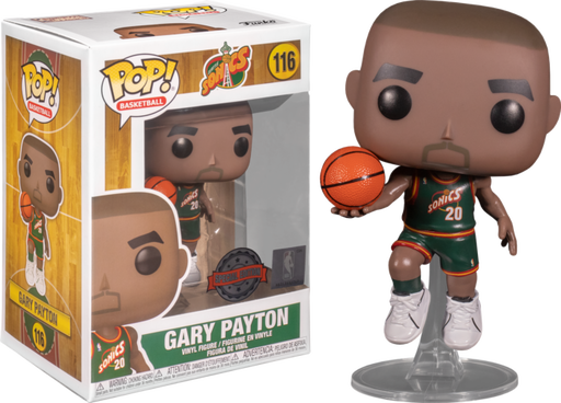 Funko Pop! NBA Basketball - Gary Payton Seattle SuperSonics 1996 Away Jersey #116 - Pop Basement