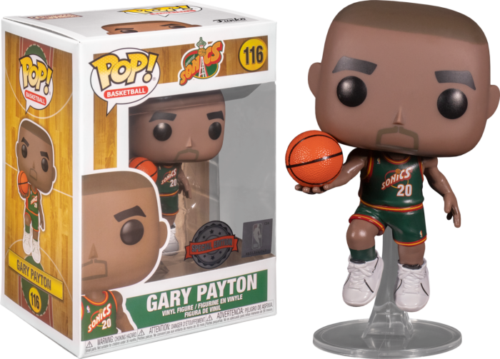 Funko Pop! NBA Basketball - Gary Payton Seattle SuperSonics 1996 Away Jersey #116 - Pop Basement